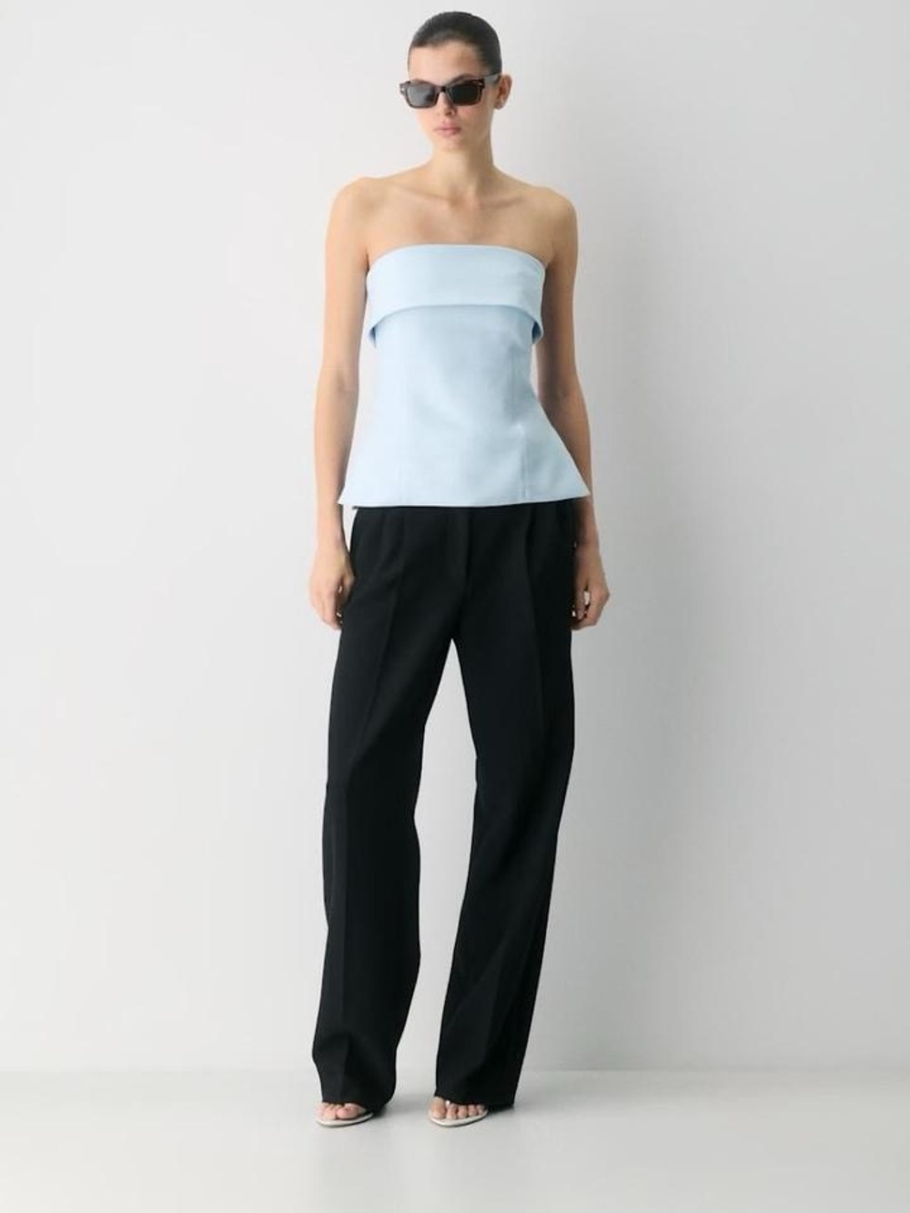 Aritzia Element Tube Top Midday Blue